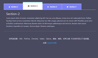BootstrapTabs选项卡切换代码