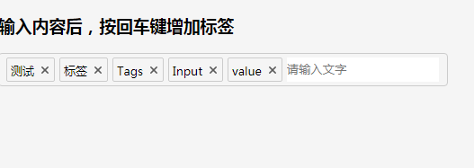input自定义标签
