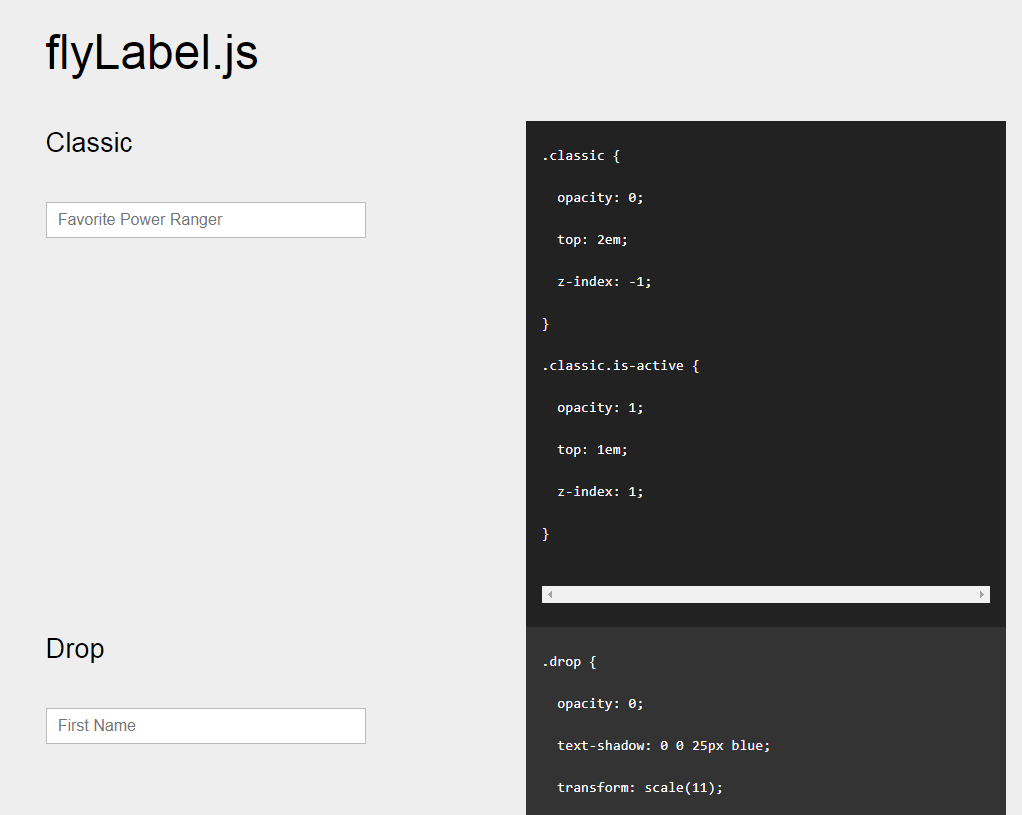 标签插件flyLabel.js