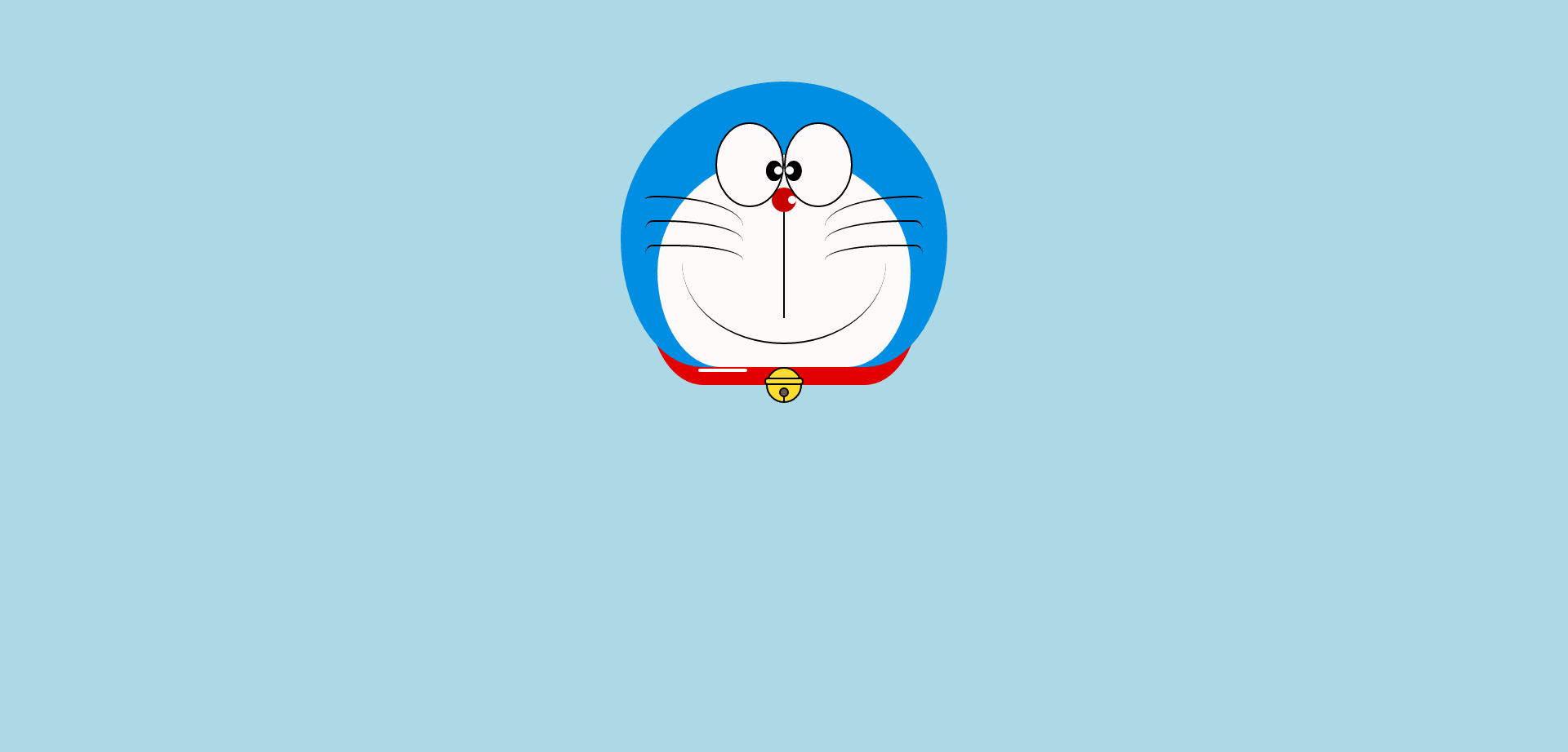 CSS3绘制哆啦A梦头像动画代码