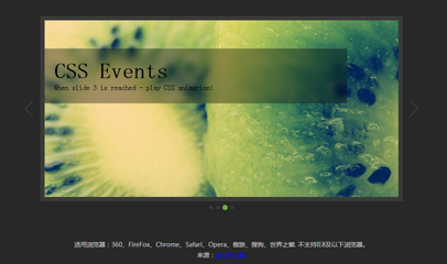 CSS3图文轮播弹性切换特效