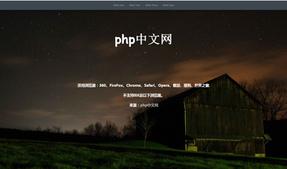 CSS3全屏响应式幻灯片切换特效