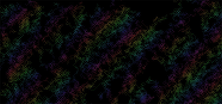 2019最新html5 canvas蛇形走位彩色像素块动画特效