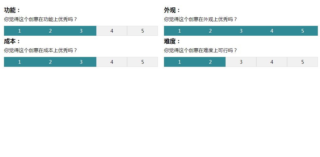 简单的jQuery用户评分代码