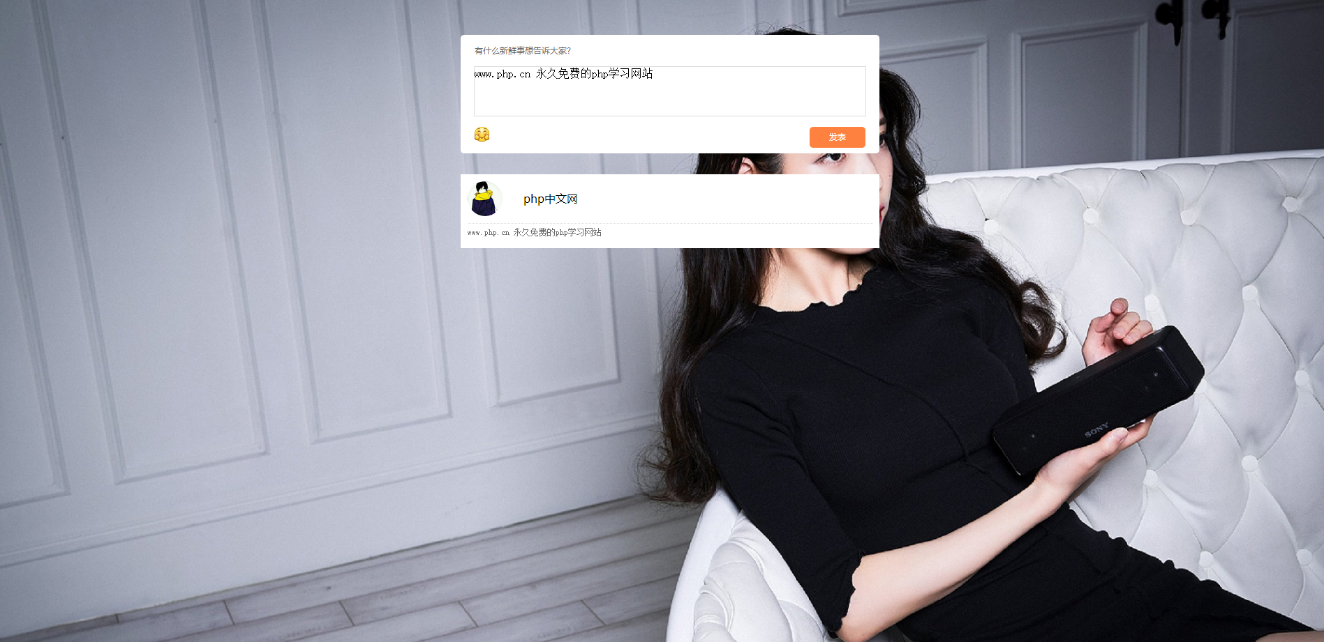 仿QQ空间说说发表评论留言js特效代码