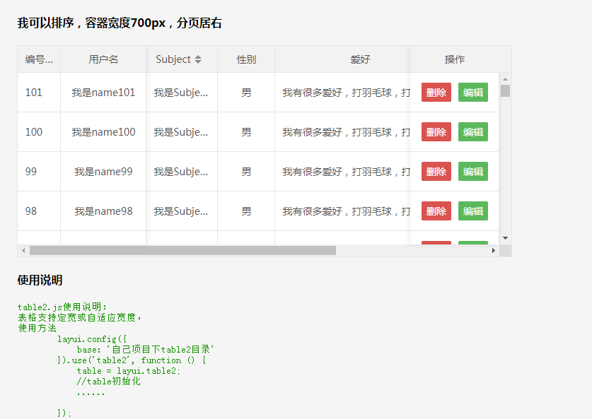 前端table插件(锁定表头和锁定首列)