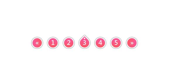创意CSS3鼠标悬停分页按钮动画特效