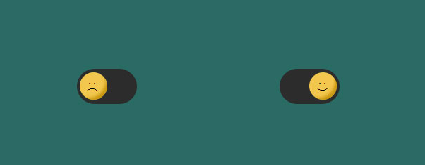 纯CSS3笑脸表情开关按钮滚动切换代码