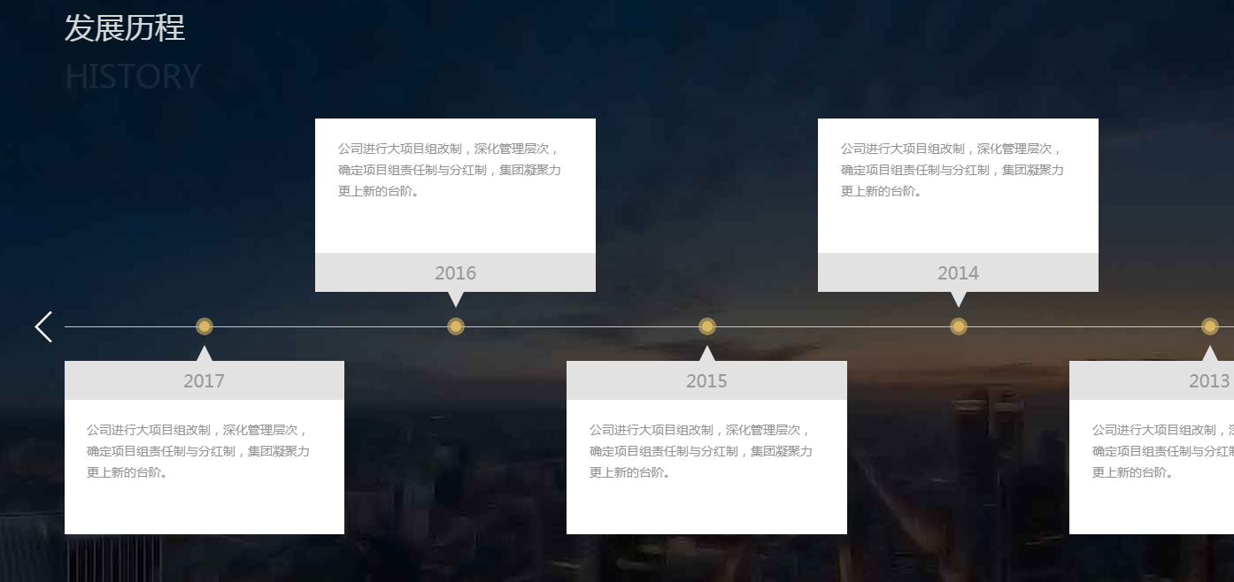 支持左右滚动的时间轴插件