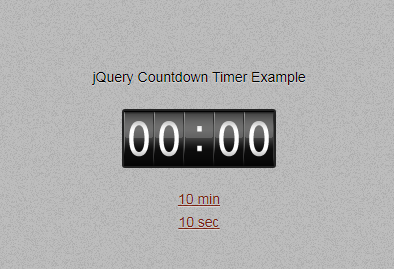 数字滚动倒计时插件 jQuery Countdown Timer