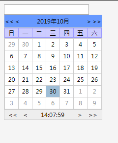 小巧实用的时间控件