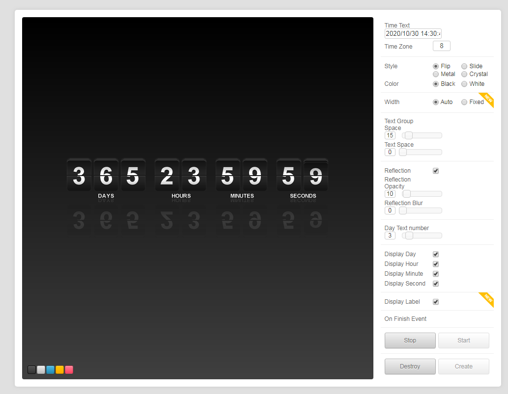 jquery.jcountdown.js倒计时插件