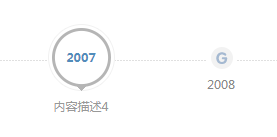 横向简洁时间轴效果