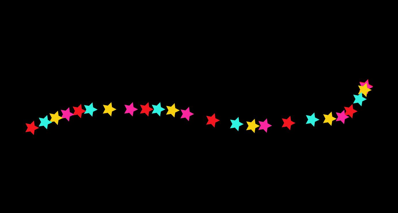html5 svg彩色星星跟随鼠标光标移动动画特效