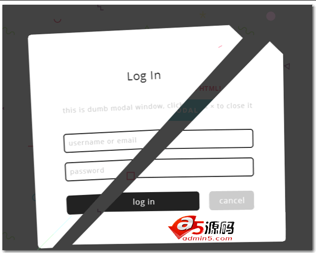 基于CSS3+SVG制作超炫爆裂式关闭模态窗口特效