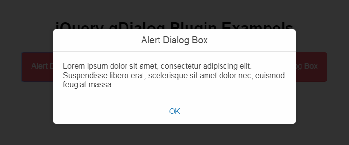 扁平对话框插件gDialog