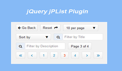 jQuery分页排序插件jPList