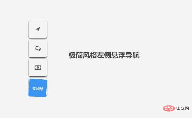 jQuery悬浮图标导航返回顶部代码