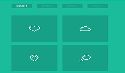 CSS3区域全屏放大动画特效