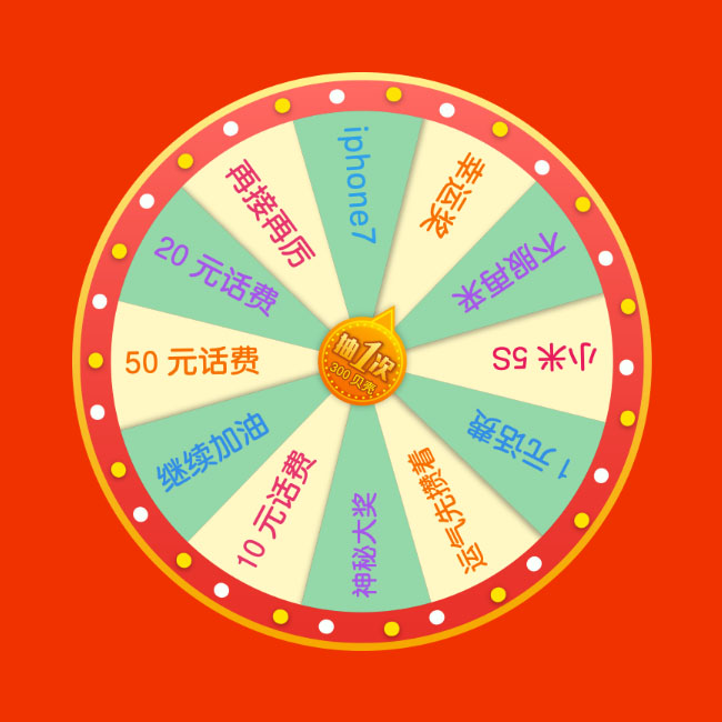 jQuery手机端转盘抽奖插件