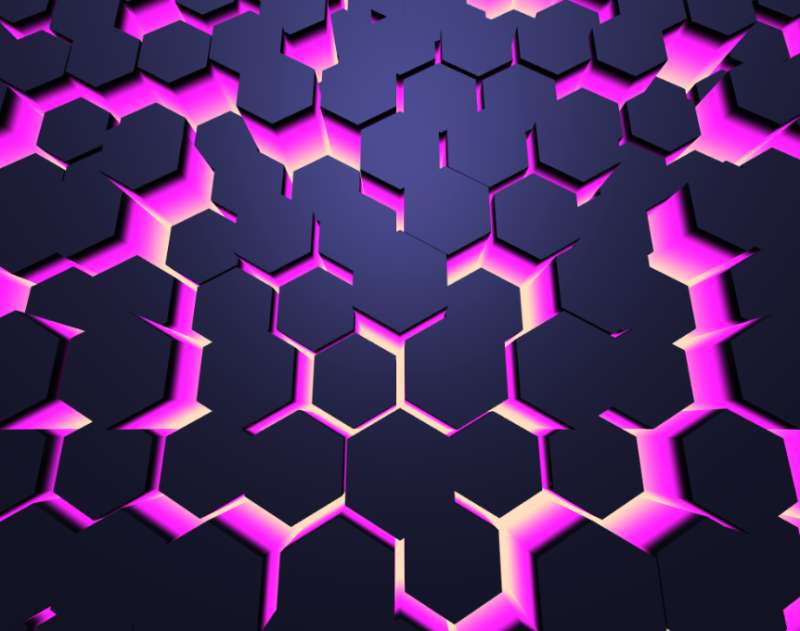 六边形3d立体缩放动画特效