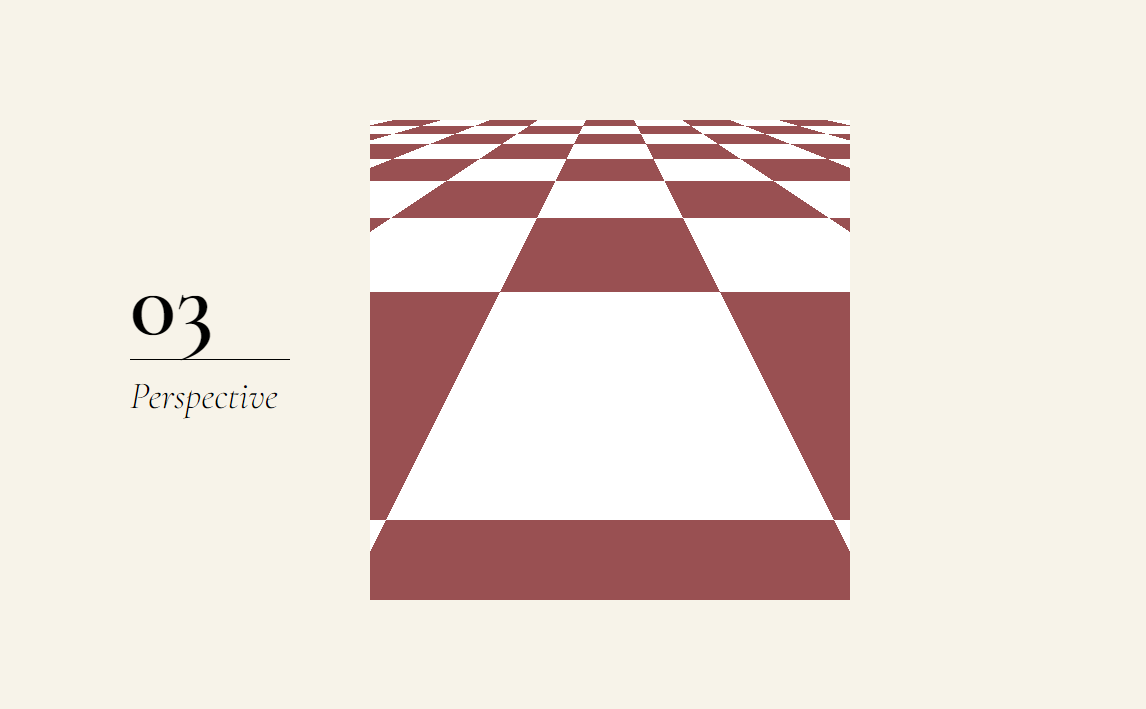 透视图棋盘格动画特效