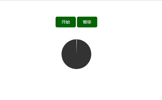 带开始暂停按钮的html5圆形计时器代码