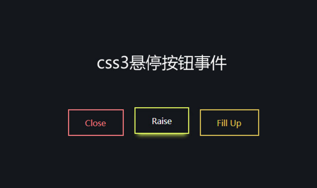 H5+css3 box-shadow鼠标悬停按钮动画特效