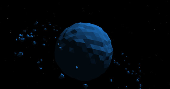 html5 canvas天体运动动画特效