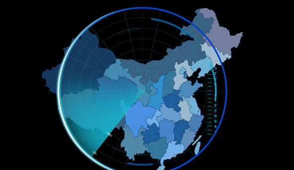 HTML5雷达地区扫描动画特效