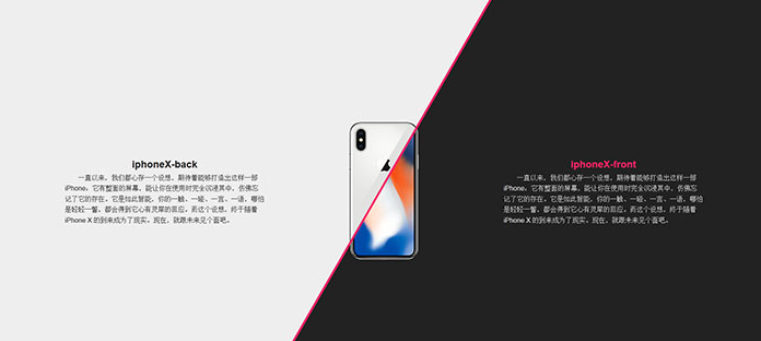 html5+css3图文内容全屏层叠移动鼠标切换显示代码
