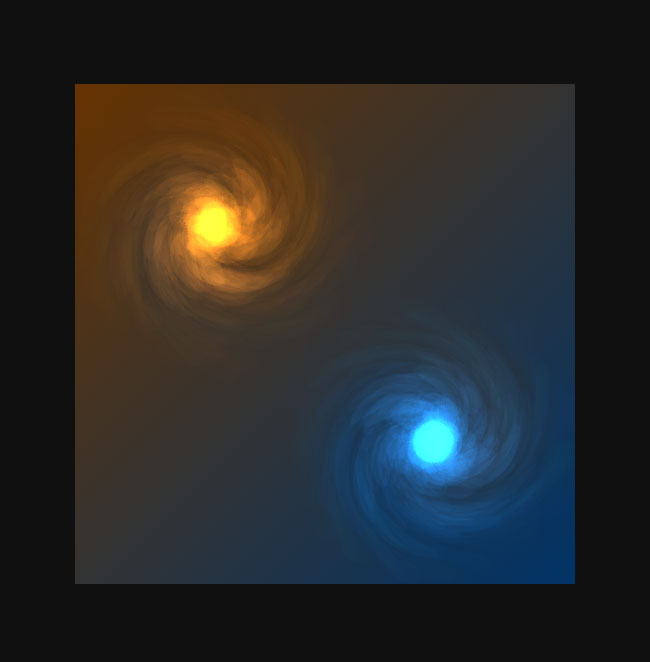 HTML5 Canvas虫洞旋涡动画特效