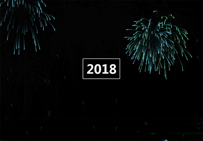 HTML5-庆祝2018年烟花动画特效