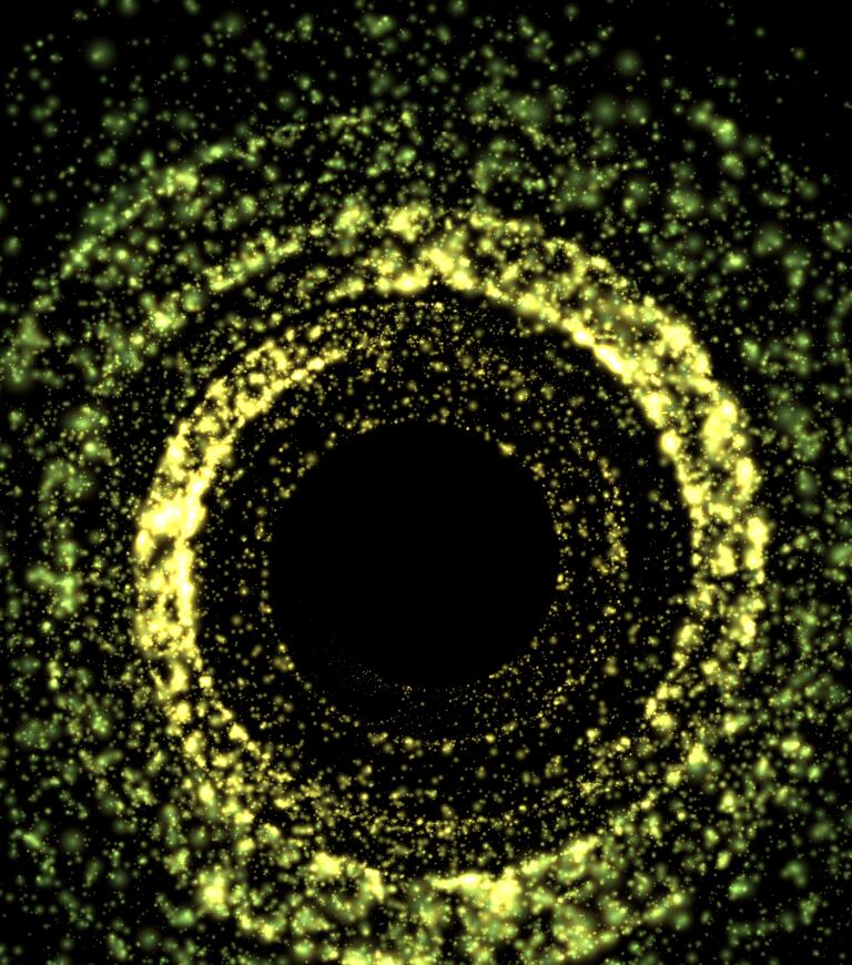 html5-实现canvas宇宙黑洞炫酷粒子动画特效