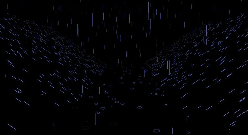 canvas下雨的河道透明背景