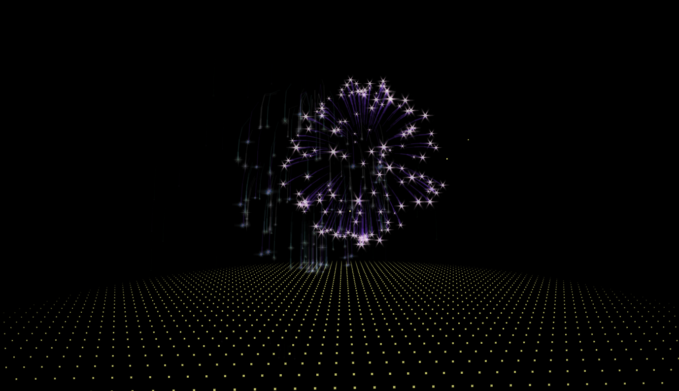 新年3D烟花动画效果