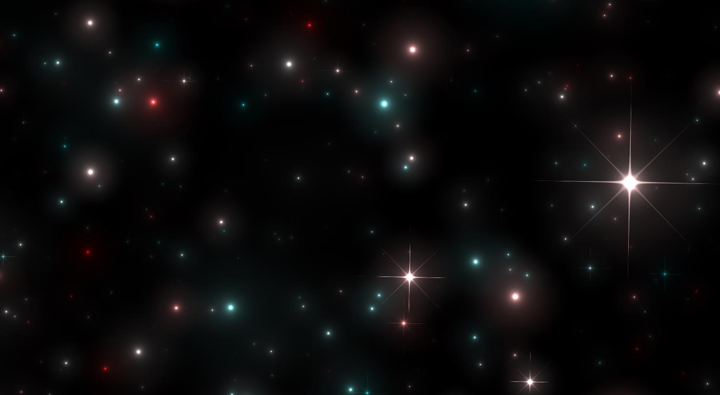 html5 canvas全屏酷炫星光闪烁3D视差背景动画特效