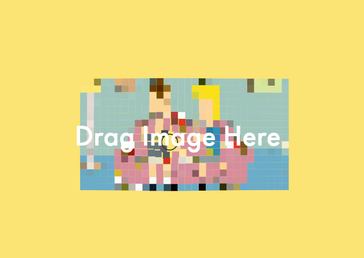 canvas卡通液体马赛克图像特效