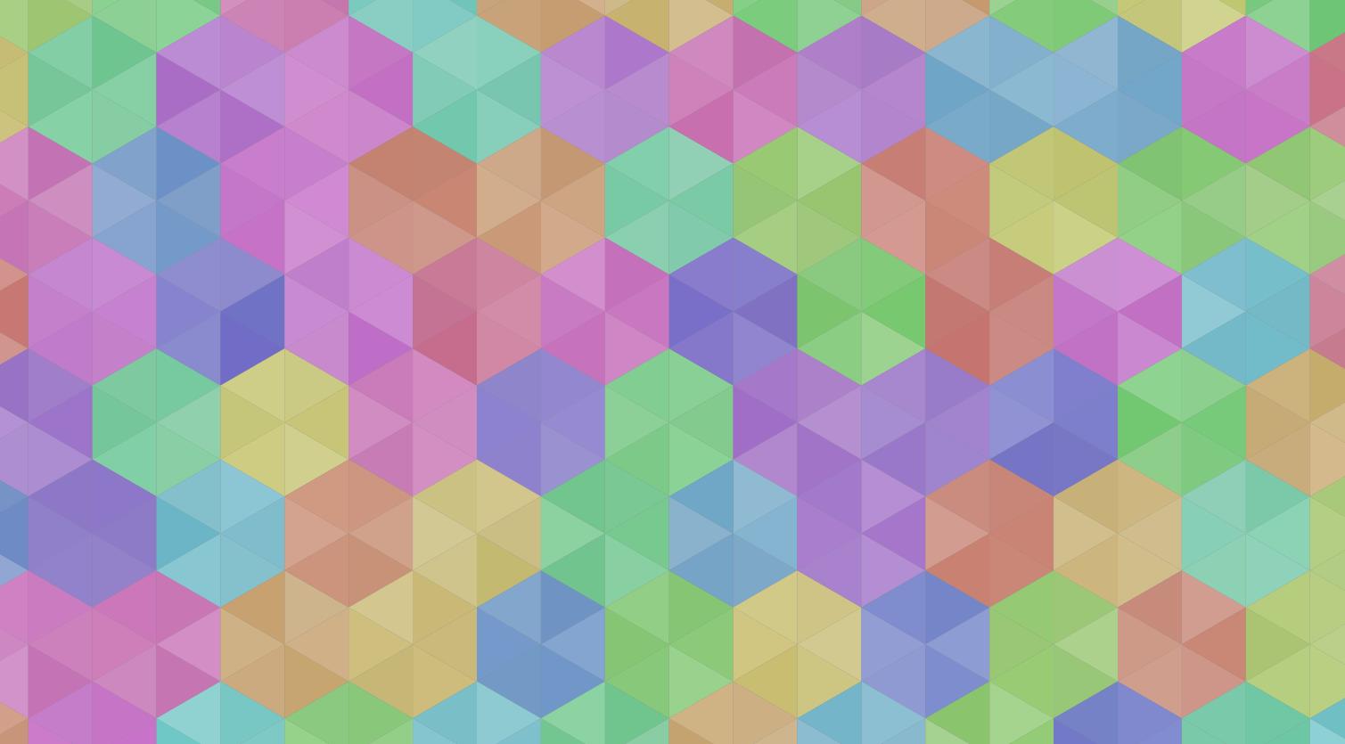 html5 canvas彩色六角菱形拼接背景图案特效