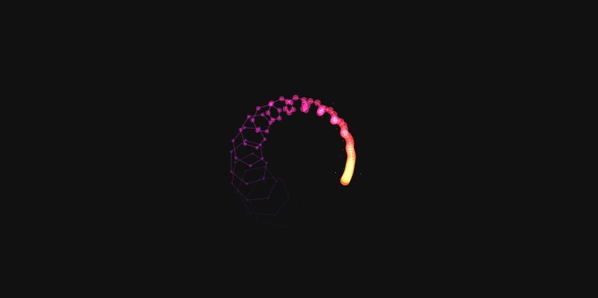 HTML5 Canvas彩色流体旋转加载动画特效