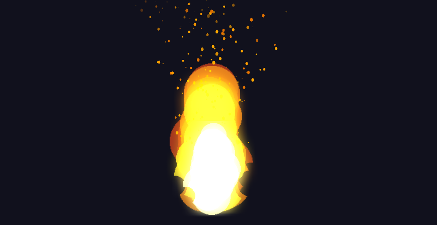 HTML5 Canvas燃烧火焰动画特效