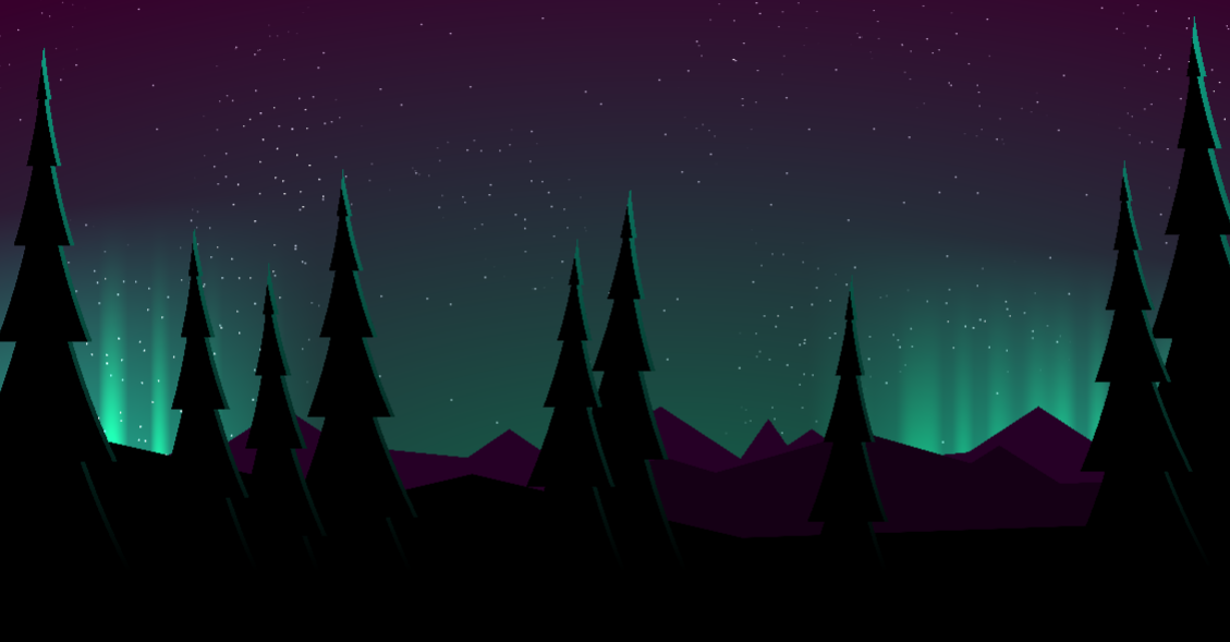 html5 canvas漂亮的夜景发光动画特效