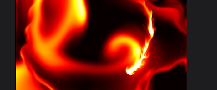 html5 canvas绘制抽象液体流动火焰动画特效