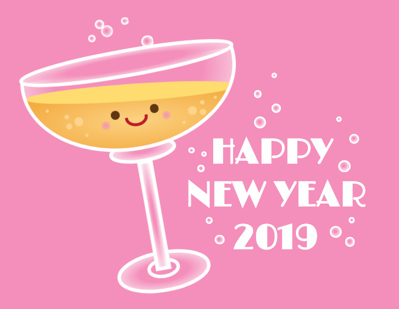 纯CSS实现新年快乐卡通酒杯特效动画