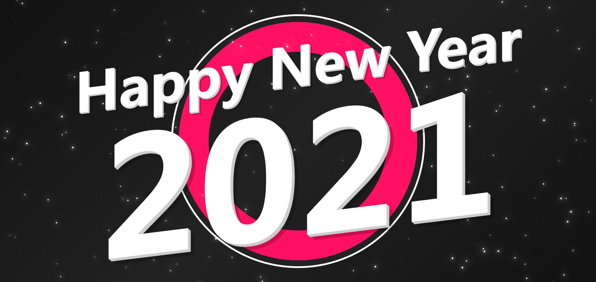 2021新年快乐星星闪烁背景动画特效