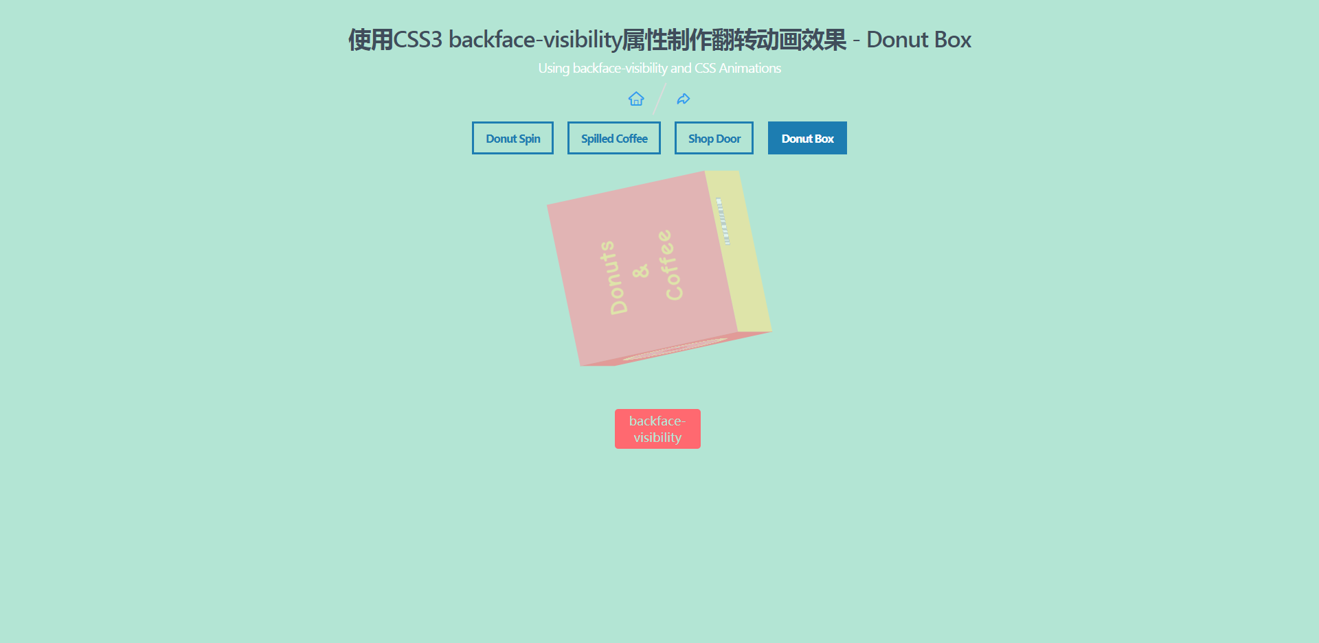CSS3实现3D翻转动画效果