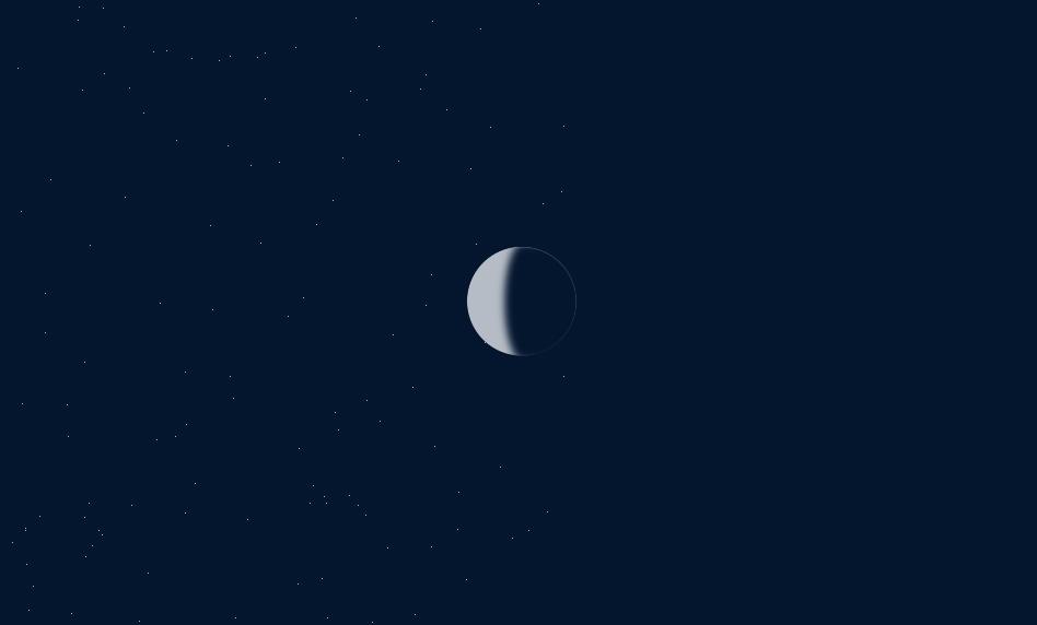 星空下日食场景动画特效