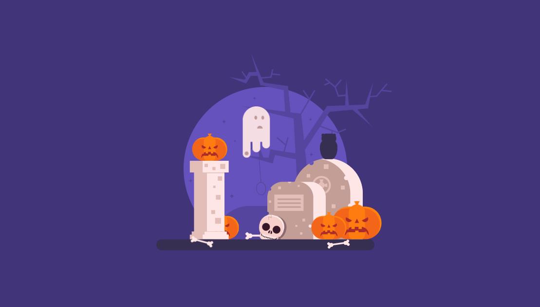 css3插画卡通风格万圣节动画特效