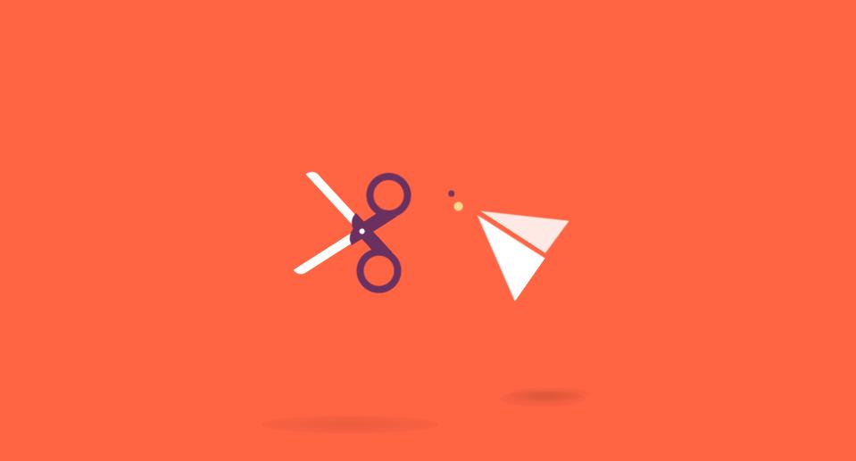 纯css3剪刀剪断纸张动画特效