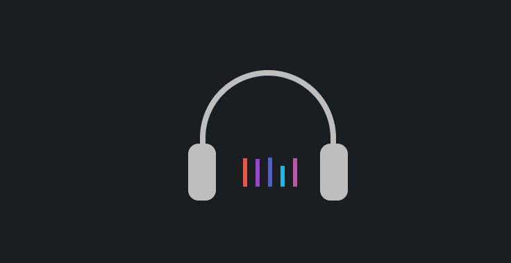 纯css3动态耳机音乐阶梯动画特效
